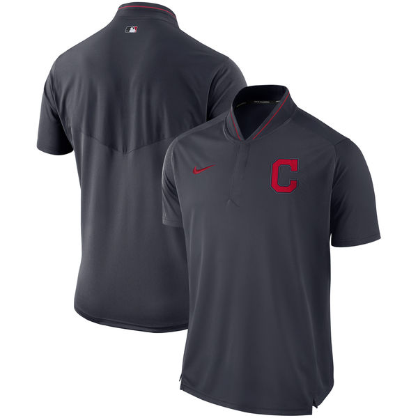 Men's Cleveland Indians Navy Authentic Collection Elite Performance Polo